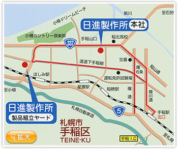 日進製作所　周辺マップ